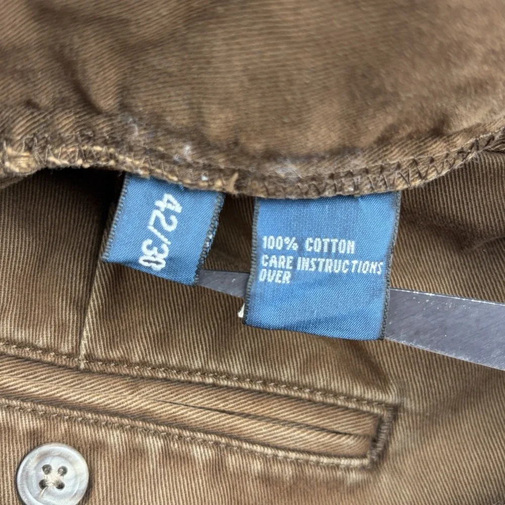 Vintage Polo Ralph Lauren Classic Chino Pants 42x30 (Fits 40x29) Brown